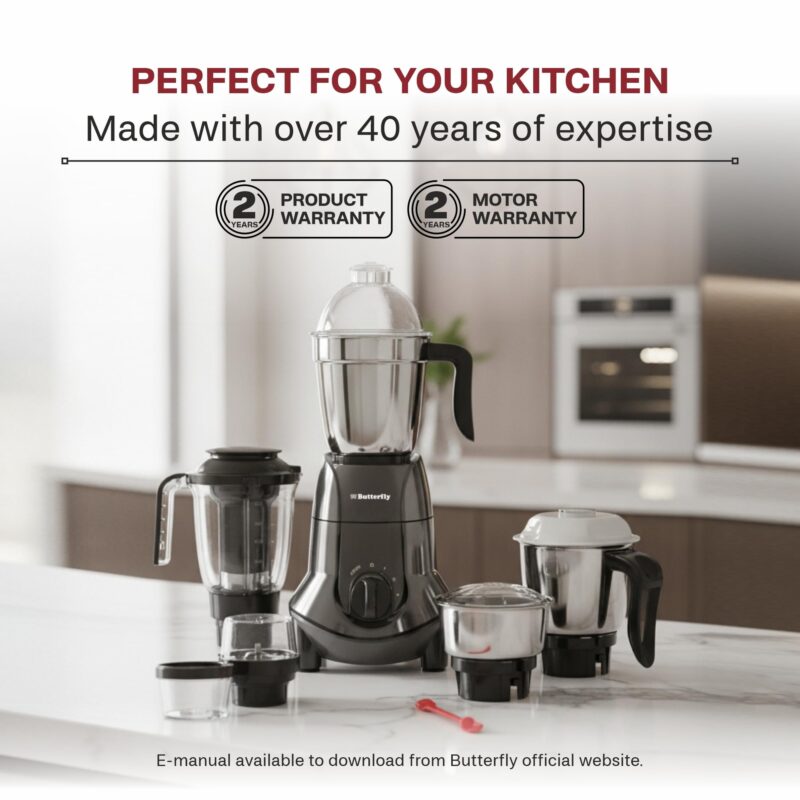 Butterfly Jet Elite 750W Mixer Grinder with 5 Jars - Image 9
