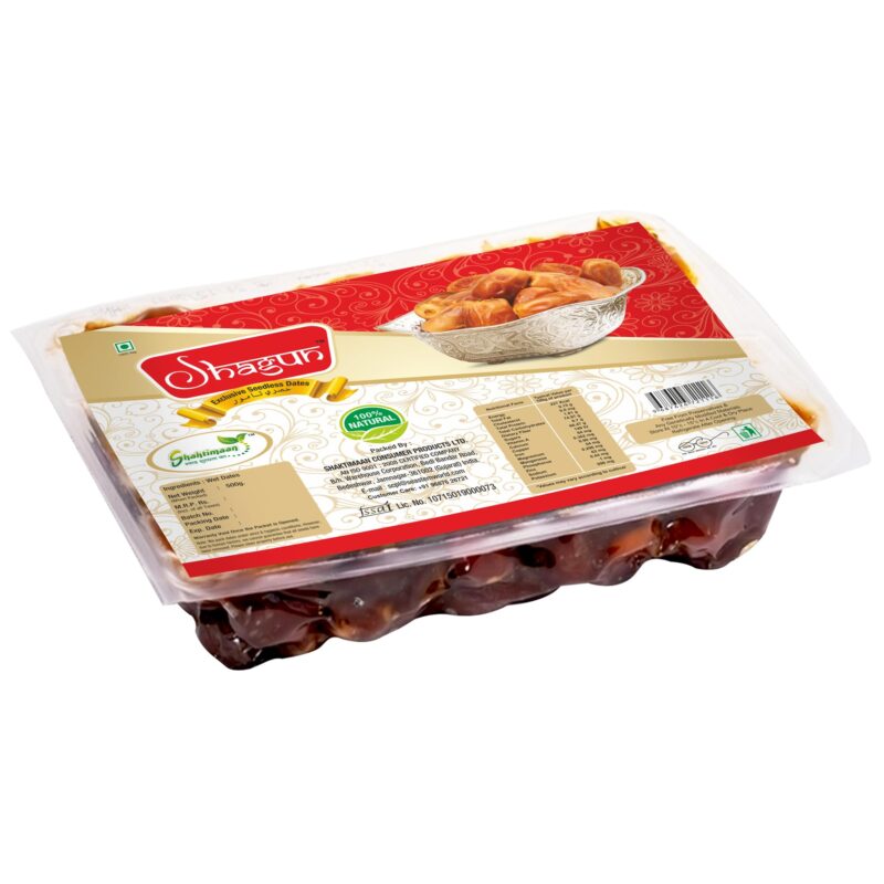 Shagun Seedless Wet Dates, 100% Natural, Arabian Dates, Khajur, Seedless, Free From Preservatives, No GMO, Boosts Immunity, 500g - Image 7