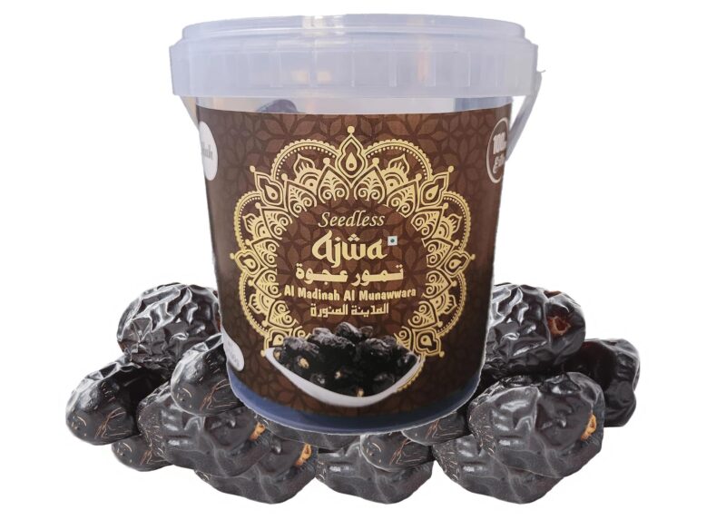 ifah Ajwa Al Madina Al Munawwara Dates (Seedless) - 600g in Bucket