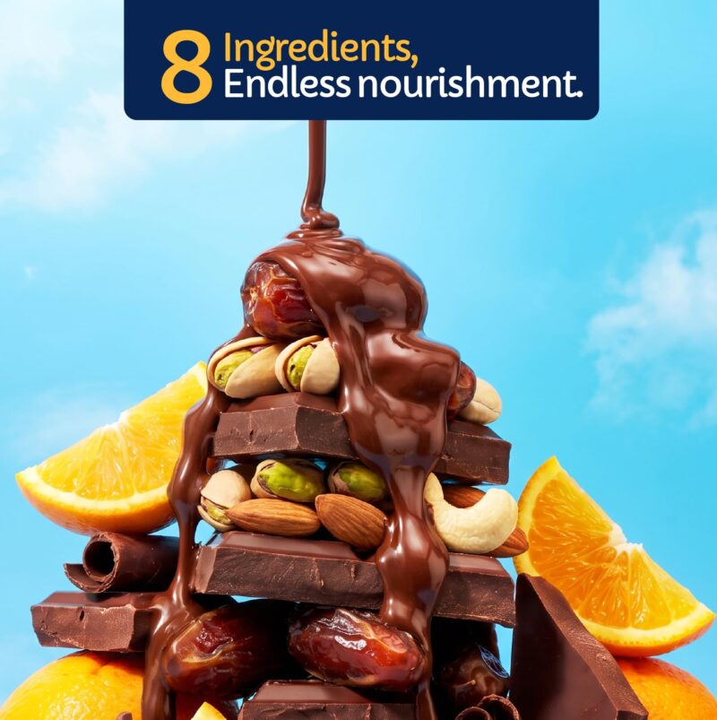Farmley Dark Choco Orange Date Bites 200g I Dates Barfi Made with Dates,Cocoa Powder,Pista,Cashews,Almonds,Honey,Orange and Pure Ghee,Chocolate Flavoured Healthy Delicious Indian Sweets,No Refined Sugar - Image 4
