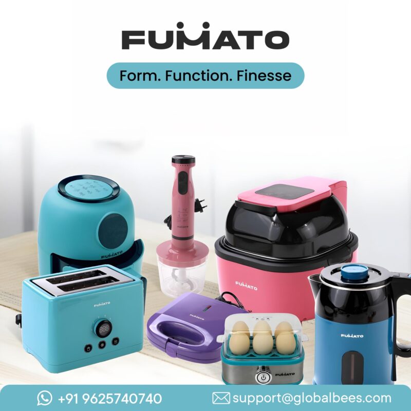 FUMATO Soup Maker | Multifunctional Vegan Milk Machine | Make Vegan Milk From Nuts Almonds Soya Oats | Boil Water Fruit Juice | PP Outer Shell 304 Stainless Steel Inner | 800ml | Auto Shutoff - Image 7