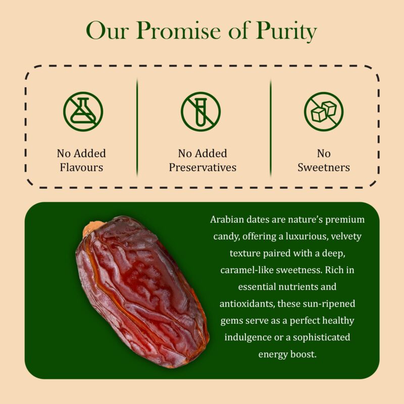 Nature's Choice Arabian Premium Dates 500g | Khajoor/Khajur | Soft Khejur - Image 6