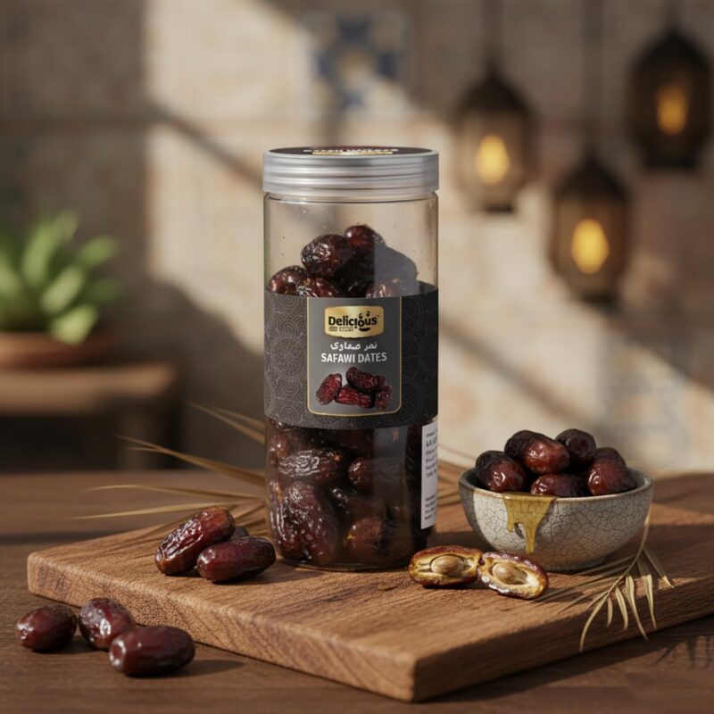 Delicious Gold Safawi Dates 500g | Premium Arabian Safawi Khajur | Soft Naturally Sweet Dates | Fresh Ready to Eat Khajoor | Quality Dry Fruit | Pack of 2 - Image 6