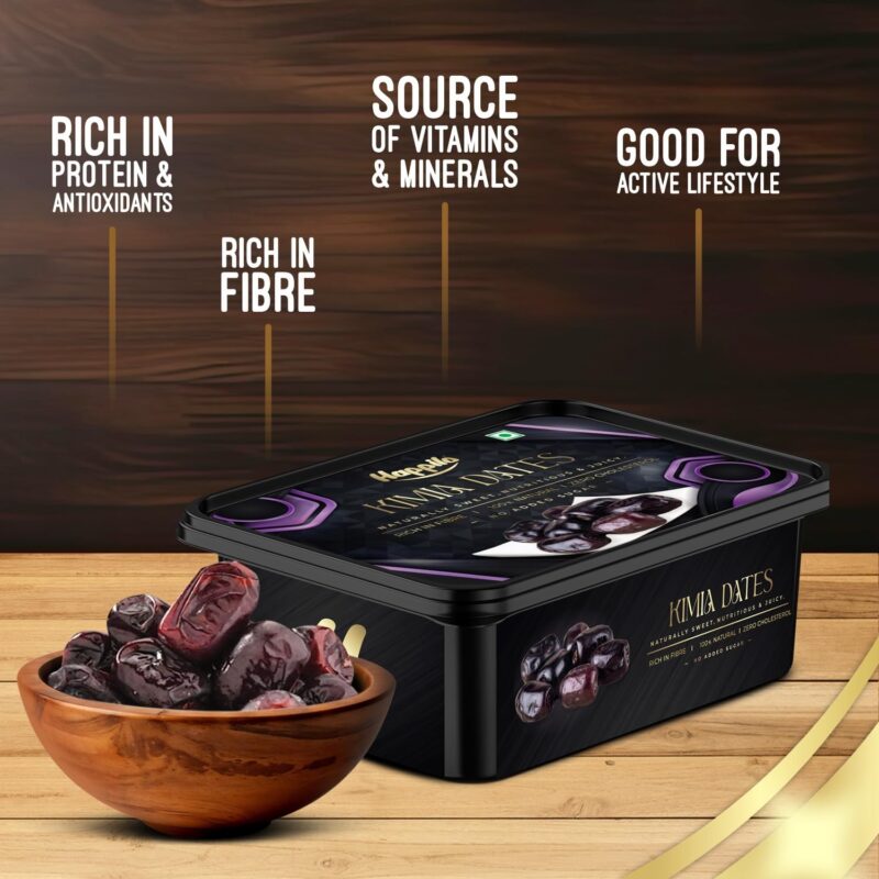 Happilo Premium Soft Kimia (Mazafati Dates) 500g | Khajur, Khajoor | Dry Fruits | Healthy Snacks | Soft Texture | Natural Sweetness - Image 3