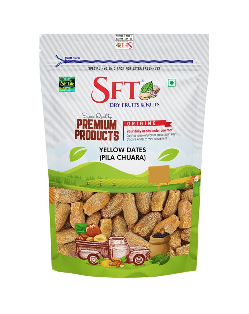 SFT Yellow Dates Dry/Sukha Khajoor (Pila Chuara) 1 Kg