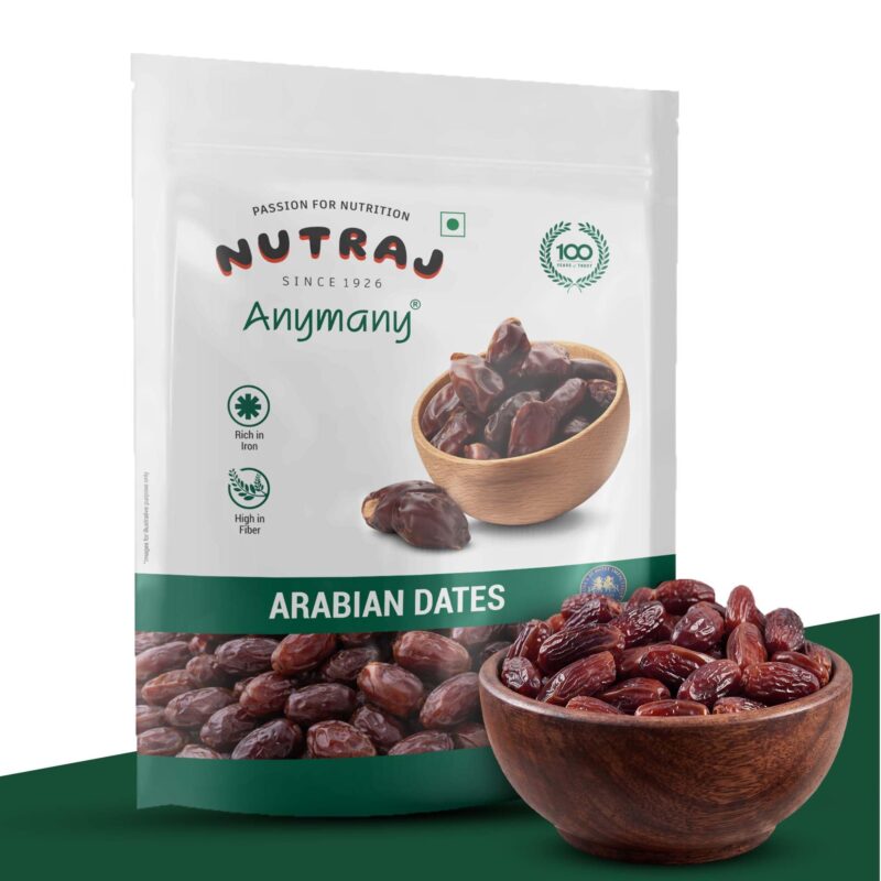 Nutraj UAE Arabian Dates 2kg (500g X 4) Pouch | Khajur | Dry Fruits and Nuts | Grocery - Image 2