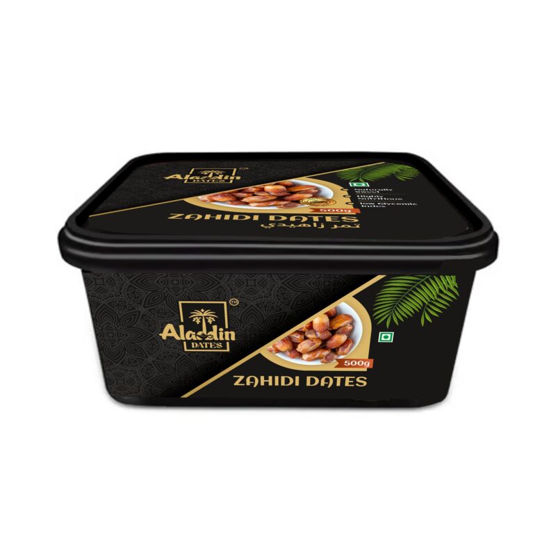Aladdin Dates Premium Dried Zahidi Brown Dates 500 gram, Khajur/Khajoor Dry Fruits, Energy Booster, High Fibre, Soft & Juicy, Healthy Snacks - Image 5