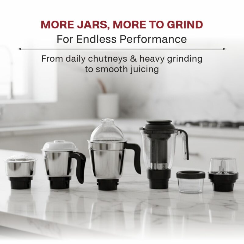 Butterfly Jet Elite 750W Mixer Grinder with 5 Jars - Image 2