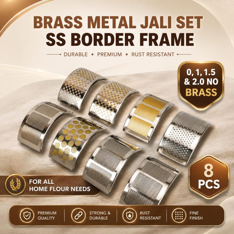ShreejiFine BakonP Ultimate Atta Chakki | Stainless Steel Chamber| Stainless Steel Grinder| Premium Cabinet | Brass Jali Set | Multi Grain | Elastic Free Cloth Filter | Low Noice | Work on 5.0 AMP - Image 4
