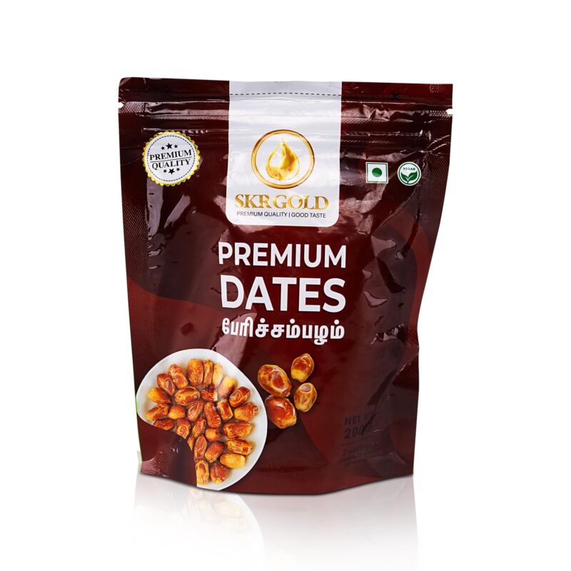 SKR GOLD Premium Dates, 100 g | Naturally Sweet & Soft Dates | Premium Quality Dry Fruit Snack