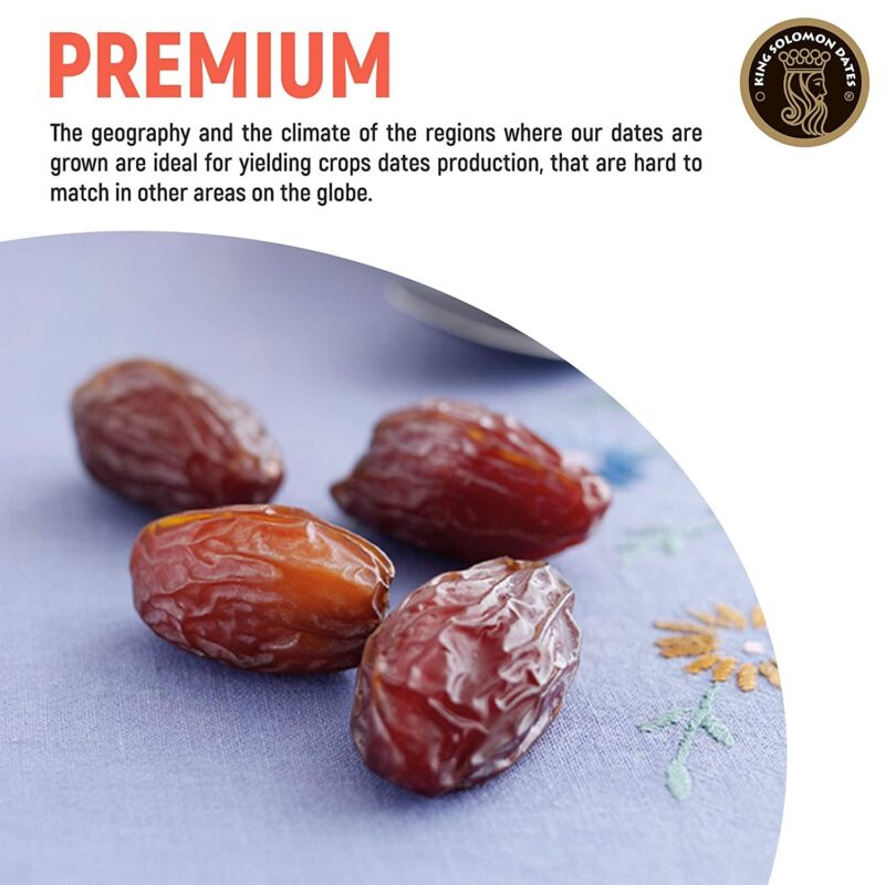 King Solomon Super Jumbo Premium Medjool Dates | Sweet & Juicy | Rich Energy Snack | Perfect for Gifting Fresh & Delicious Dates | Super Jumbo Size (750, Grams) - Image 5