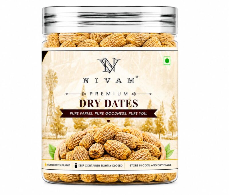 NIVAM Premium Arabian Dry Dates (Pila Chuara) | Natural Sukha Khajoor 250gm