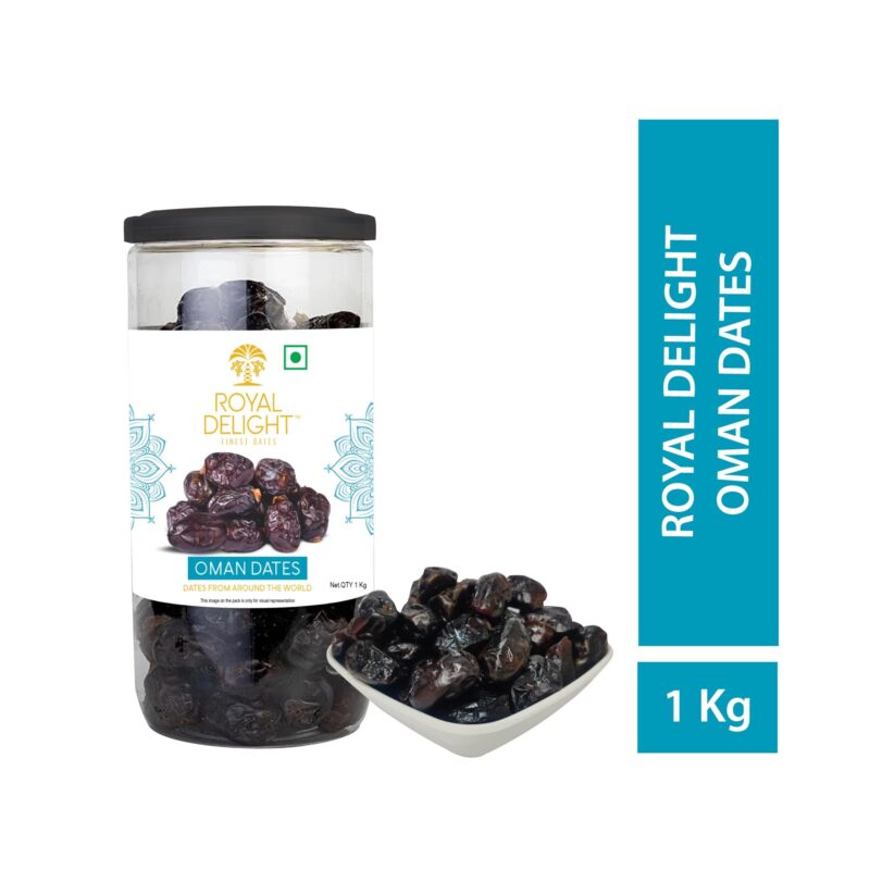 Royal Delight Premium Omani Dates (1kg) | Fresh Fard Khajoor | Sweet Dried Fruits | Energy Snack Pack | Rich in Fiber (Whole Fruit) - Image 2
