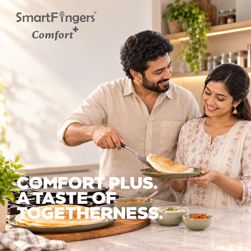 SmartFingers Comfort Plus Table Top Magic Wet Grinder 230V 50hz, 2 Liter, White, 2 Stone - Image 8