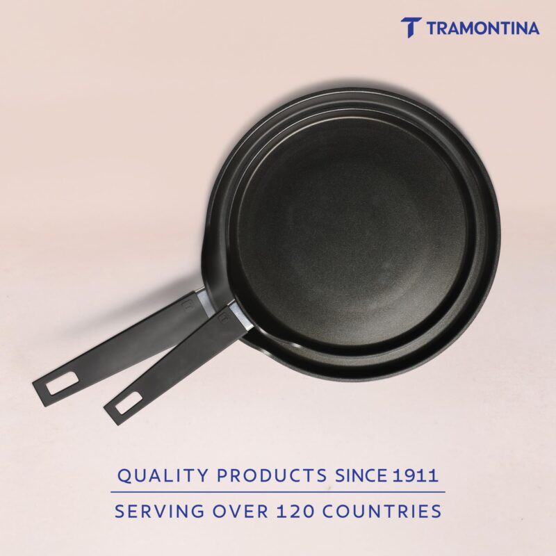 TRAMONTINA Aura Dosa Tawa 30cm | Reinforced Ceramic Non-Stick Cookware | Quick & Even Heating | Low-Oil Cooking | Bakelite Handle | Induction & Gas Compatible |Sea Green - Image 4