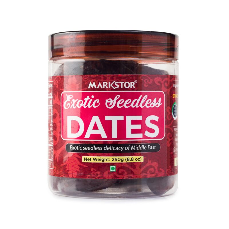 MARKSTOR Exotic Seedless Dates (250Gram) - Fresh & Soft, Imported From Saudi Arabia