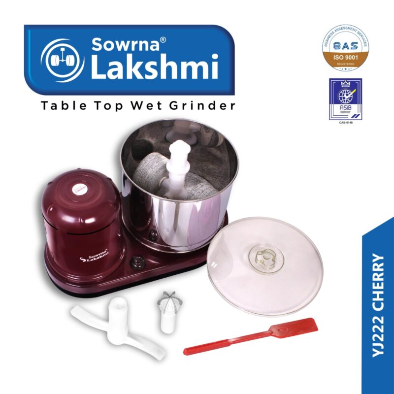Sowrna Lakshmi Wet Grinder Cherry,ABS Body - Image 5