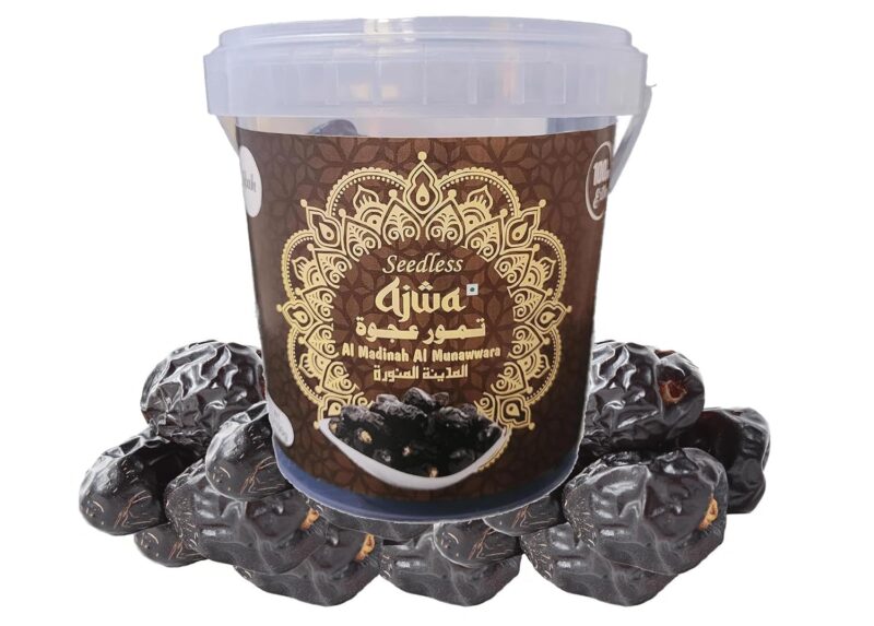 ifah AJWA SEEDLESS DATES 600G | All Natural | No Additives & Preservatives | Original Madina Dates