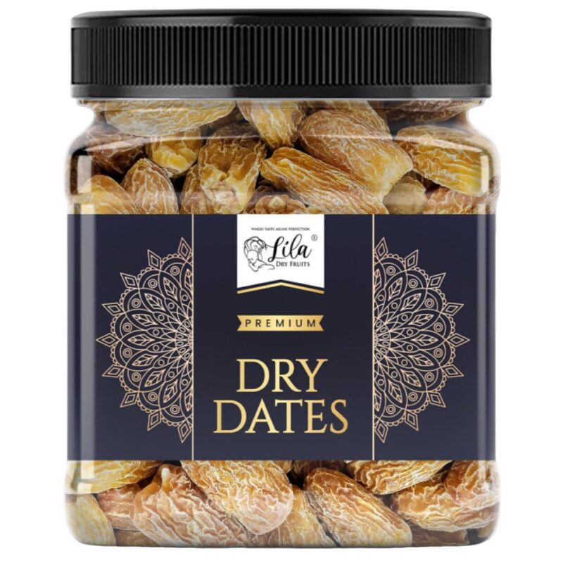 LDF Yellow Dry Dates 500 Grams 100% Natural Khajoor | Sun-Dried, Sweet And Chewy, Ideal For Snacking, Cooking & Traditional Recipes | KhajurDry Fruits Perfect for Gifting