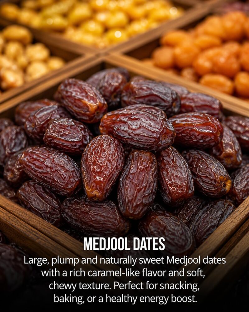 JB&CO - Medjoul Dates - 1 kg Premium International King Medjoul Khajoor, No Added Sugar, No Preservatives, Plump and Juicy,100% Natural and Vegan, Jars of 500g X 2 - Image 3