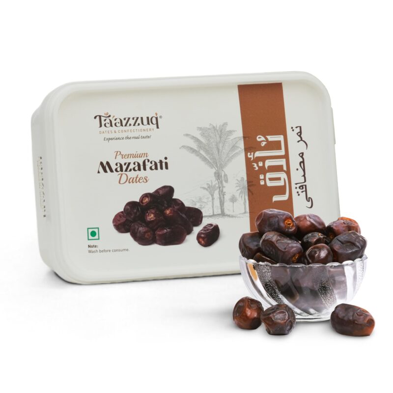 TAAZZUQ Dates Original Mazafati Dates | Plastic Box | 450g - Image 2