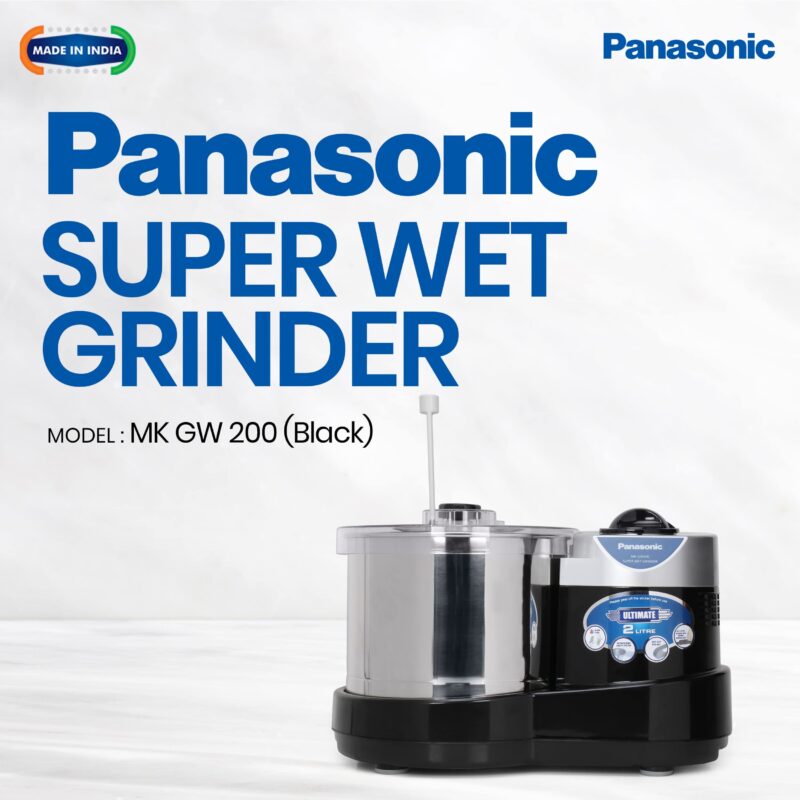 Panasonic MK-GW260 (Black) | Super Wet Grinder | Capacity 2 LTR | Without Timer | Warranty 2 Years Product & 5 Years On Motor - Image 2