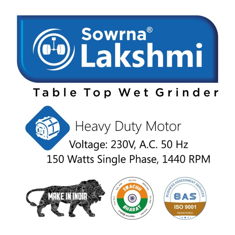 Sowrna Lakshmi Wet Grinder Cherry,ABS Body - Image 8