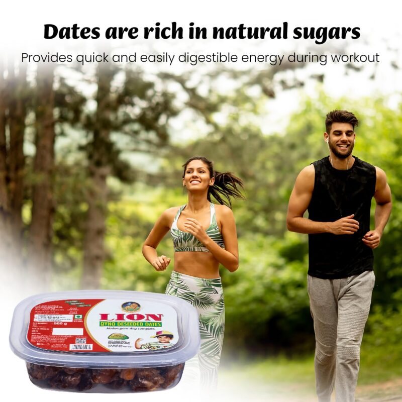 Lion Dates Qyno Deseeded Dates 1.5Kg (3 Packs, Each 500G) - Dry Fruits - Healthy & Nutritious Snack - Rich In Protein & Vitamins - Seedless Khajoor Or Khajur, Fresh - Image 7