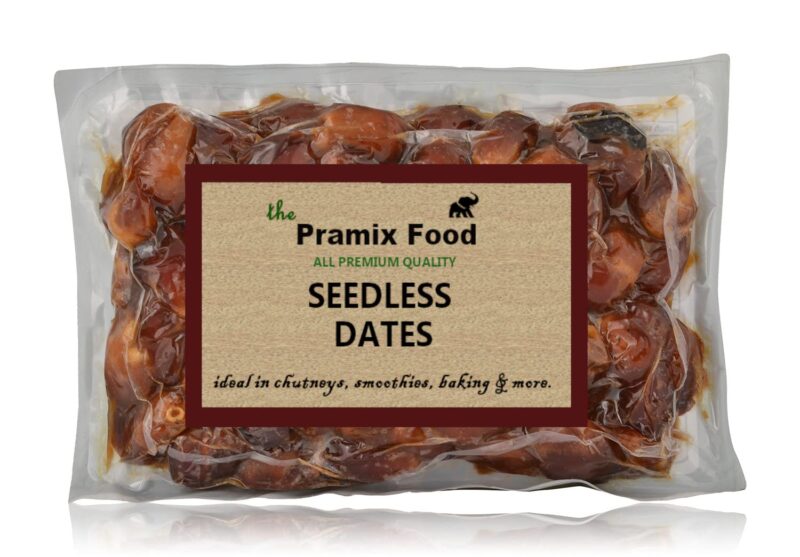 Pramix Seedless Dates (Arabian Khajoor) Pin Khajur, 1Kg, Fresh