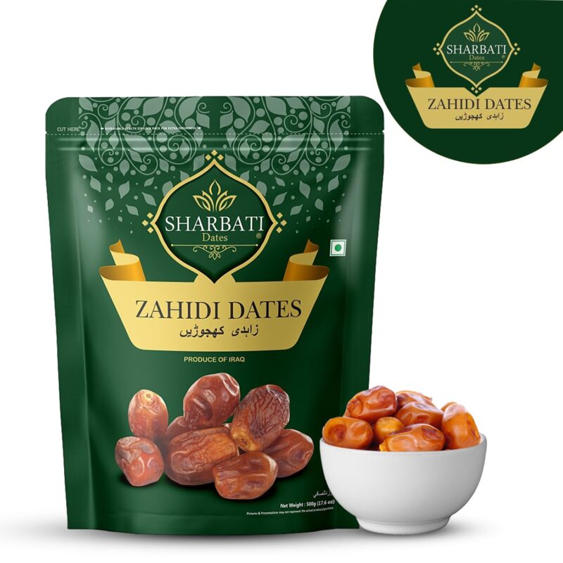 SHARBATI DATES Premium Zahidi Dates 1Kg Pack (500G X 2) | Gluten Free | No Preservatives | Wet Khajoor | Khajur | Date Fruits - Fresh - Image 3