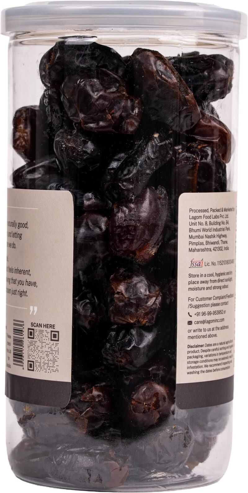 Lagom Omani Seedless Dates 500g | Premium Pitted Khajoor from Oman | Soft, Naturally Sweet & Convenient | No Added Sugar, No Preservatives | Vegan, Gluten Free, Non-GMO - Image 6