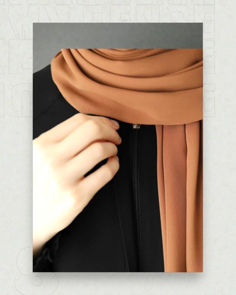 Bashariya Front Open Zipper Abaya for Women in Firdaus Fabric | Smocking Sleeves | Modest Islamic Dress with Belt & Matching Hijab | Elegant Free Size Kaftan Style Abaya-(BLACK-XL) - Image 5