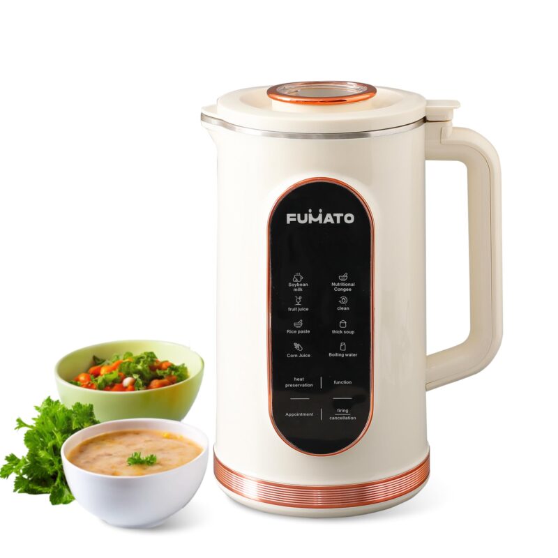 The Better Home Fumato 1.5L 800W Portable Soup Maker | Multipurpose Heating Blender with 8 Presets | 304 Stainless Steel Inner Body & Blades | Auto Shut-Off | 1-Year Warranty