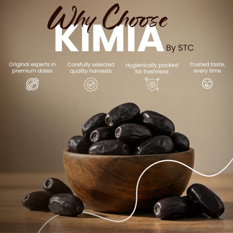 Kimia Original Mazafati Dates - Pack of 1-400gm | Juicy & Delicious Khajoor | Perfect for Snacking (Plastic Box) - Image 2