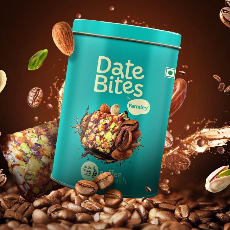Farmley Coffee Rush Date Bite 200 gm I Dates Barfi Made with Dates, Coffee Powder,Pista, Cashews, Almonds, Honey and Pure Ghee I Dry Fruits Nuts, Healthy Snacks Sweets,Gluten Free, No Refined Sugar - Image 4