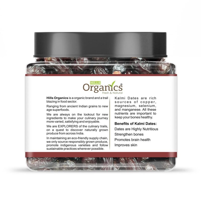 HILLS ORGANICS 100% Natural Queen Kalmi Dates 400 gm Jar Pack | Naturally Dried Dates | Sourced from Saudi Arabia | Sweet and Rich in Flavor, Nutrients, and Energy | No Added Sugar or Artificial Flavors - Image 5