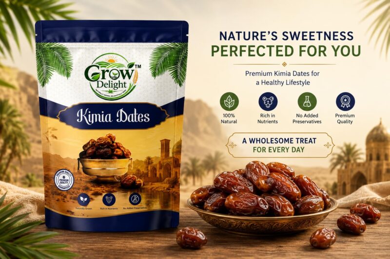 Grow Delight Organic Kimia Dates | Naturally Grown | Premium Quality 400gm - Image 5