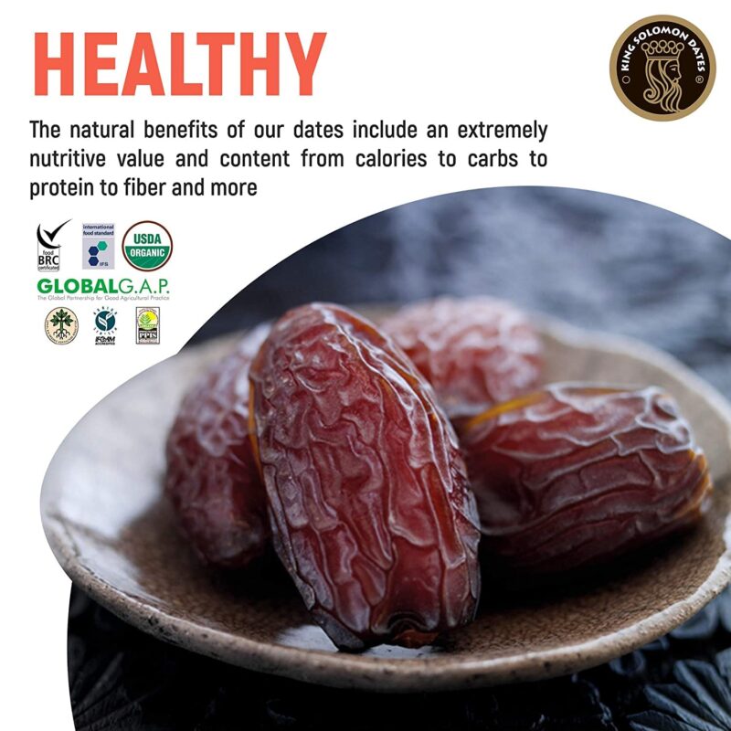 King Solomon Premium Medjool Dates 1kg (Khajoor) | Medjoul Khajur | Soft & Juicy Dates | Dried Fruit | - Image 6