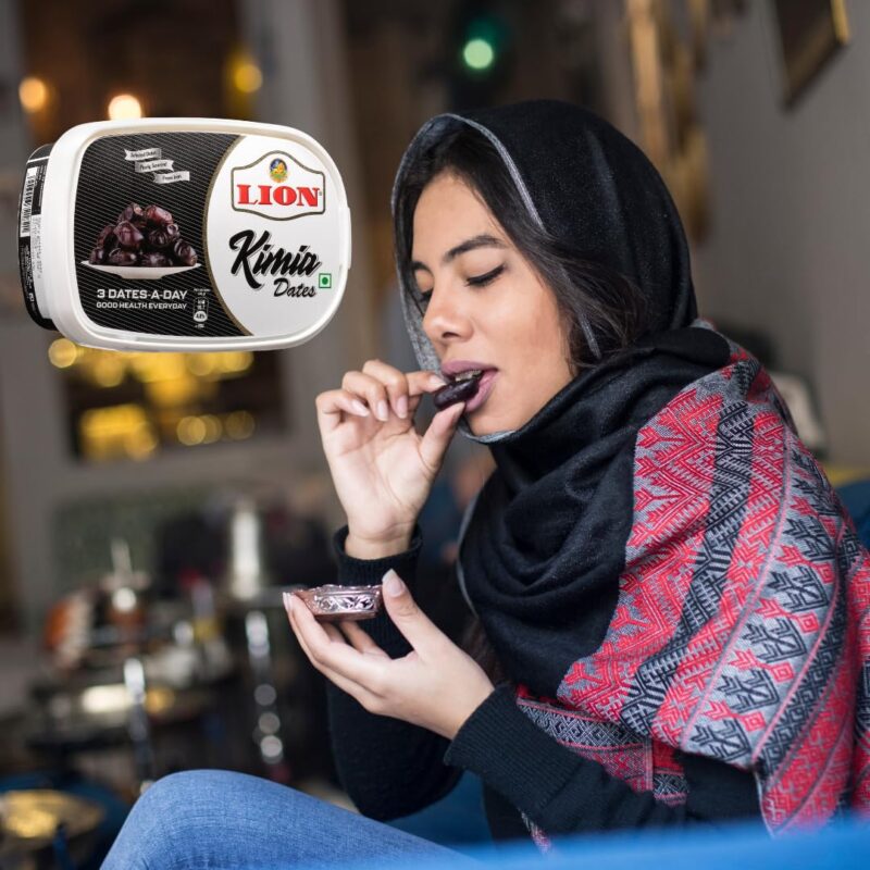 Lion Dates Kimia Mazafati Dates, 1.5kg (500g x 3 Packs) – Premium Soft Khajoor/Khajur, Nutritious Dry Fruits Pack of 3 - Image 6