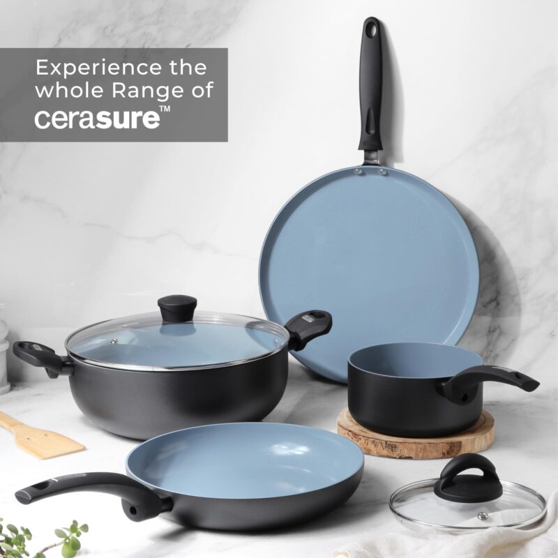 Tower Dosa Tawa 30cm Ceramic Non-Stick Roti Pan | Gas Induction Compatible - Image 8