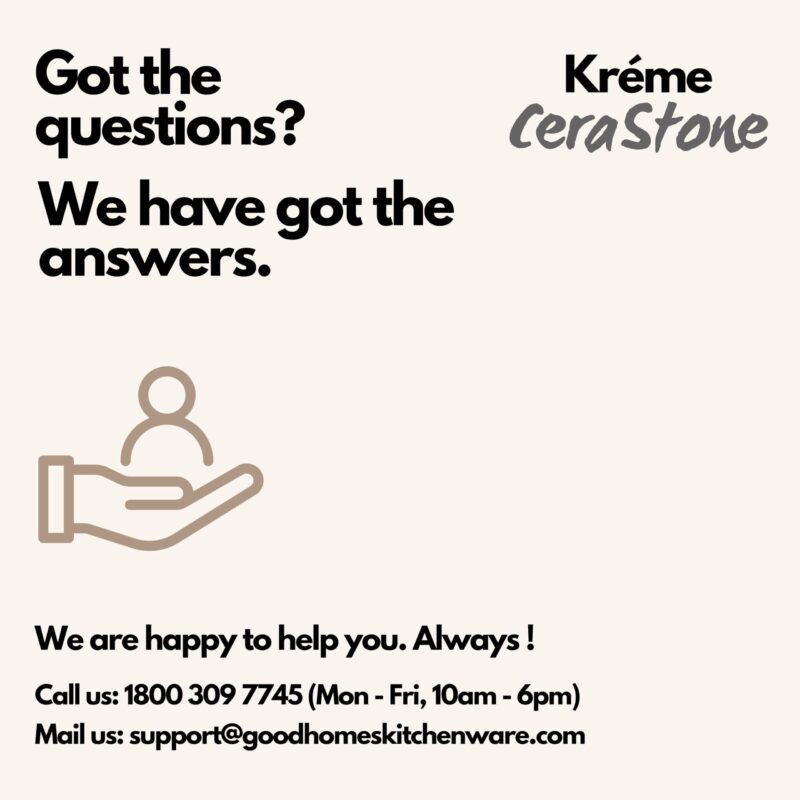 Kreme Cerastone Ultra Granite Nonstick Tawa with Wooden Handle, 11.5 Inch, 28cm, Superior Nonstick Performance, Made in India, Induction Compatible, PFOA Free, Black - Image 9