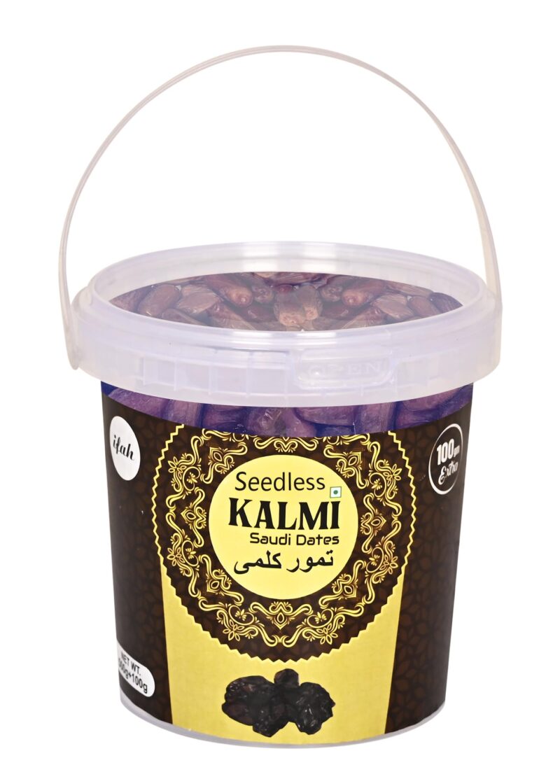 Ifah Kalmi Seedless Saudi Dates | All Natural, No Preservatives, No Added Sugar, Gluten Free, Vegan | Premium Safawi Dates | Hand-Picked Fresh Dry Fruits | 500gm + 100gm Free