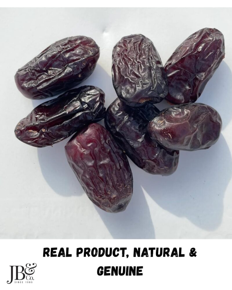 JB&CO Premium Safawi Dates (Kalmi Khajoor) 500g | Saudi Arabian Soft & Chewy Dates | Natural Sweet, No Added Sugar | Healthy Dry Fruits Snack - Image 5