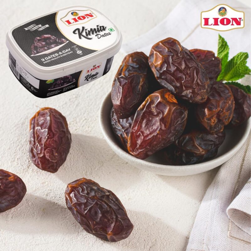 Lion Dates Kimia Mazafati Dates, 1.5kg (500g x 3 Packs) – Premium Soft Khajoor/Khajur, Nutritious Dry Fruits Pack of 3 - Image 3