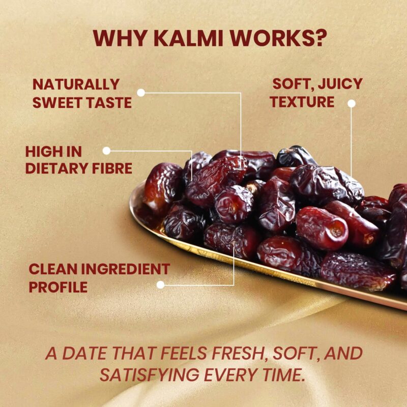 Nutty Gritties Premium Kalmi Dates - 700g | Juicy & Delicious Khajoor, Khajur | No Artificial Colours | Naturally Sweet | Instant Energy | Resealable Pouch, (Pack Of 2, 350g Each), - Image 3