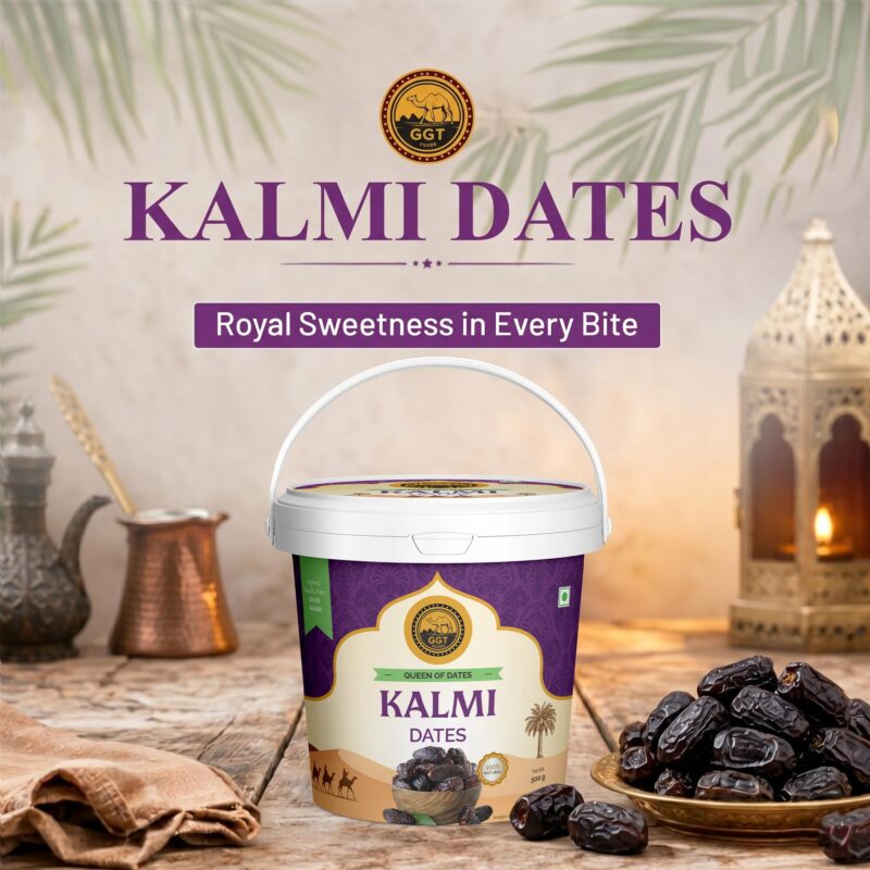 Jumbo Saudi Arabian Kalmi Dates 500g | Soft & Juicy Naturally Sweet Dates - Image 2