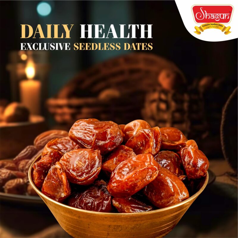 Shagun Seedless Wet Dates, 100% Natural, Arabian Dates, Khajur, Seedless, Free From Preservatives, No GMO, Boosts Immunity, 500g - Image 4