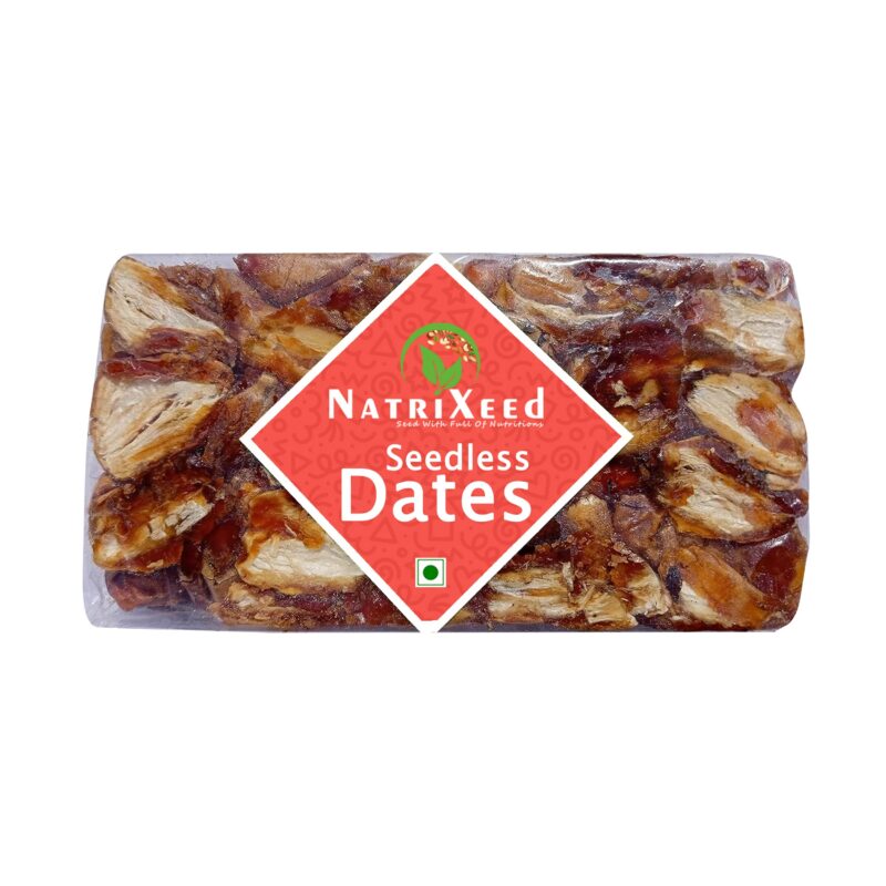 NatriXeed Seedless Dates Superfood 1kg | Premium Pitted Khajoor | Soft, Naturally Sweet & Convenient | No Added Sugar, No Preservatives | Vegan, Gluten Free, Non-GMO