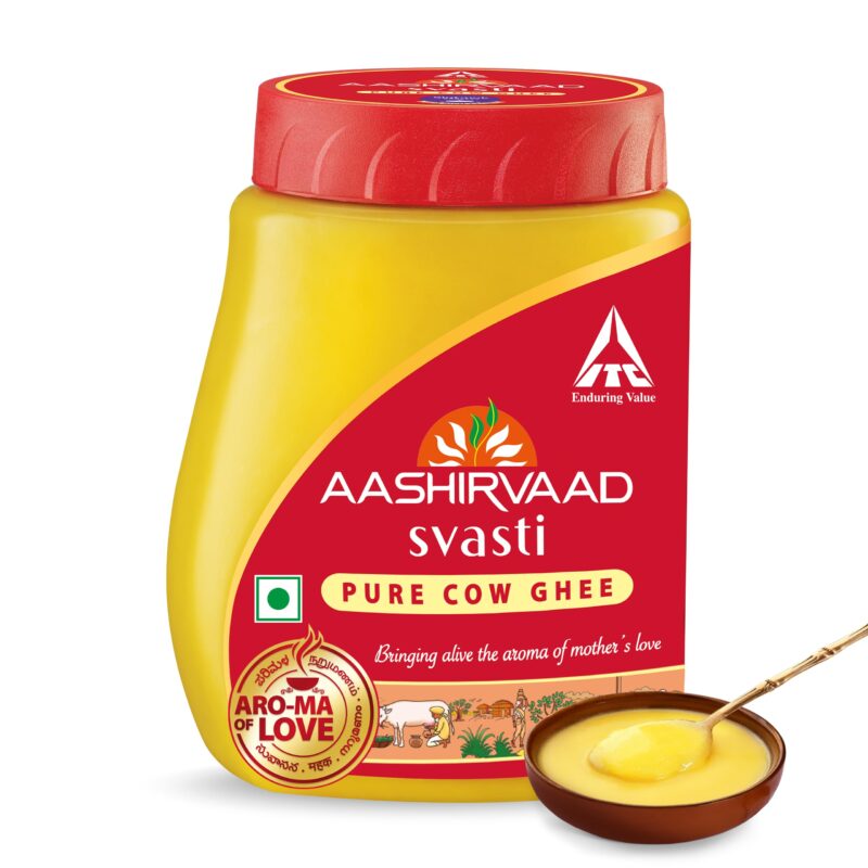 Aashirvaad Pure Cow Ghee, PET Jar, Rich Aroma, 1L