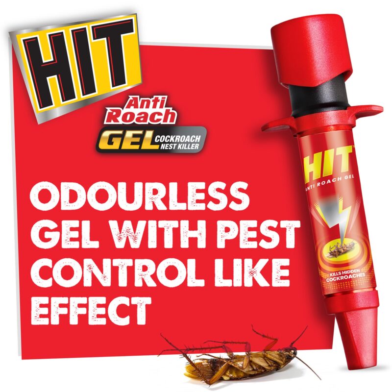Hit Anti Roach Gel - Cockroach Killer (20G) | Kitchen Safe | Odourless | Fast And Convenient, Pack Of 1 - Image 4